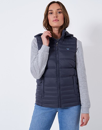 Quilted Lightweight Hooded Gilet