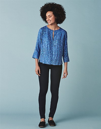 Women's Foxglove Popover Shirt from Crew Clothing Company