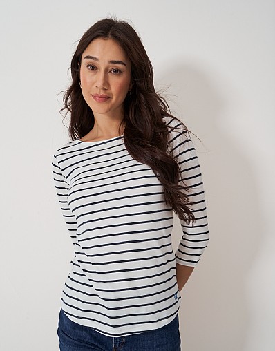 White Stripe Essential Cotton Breton