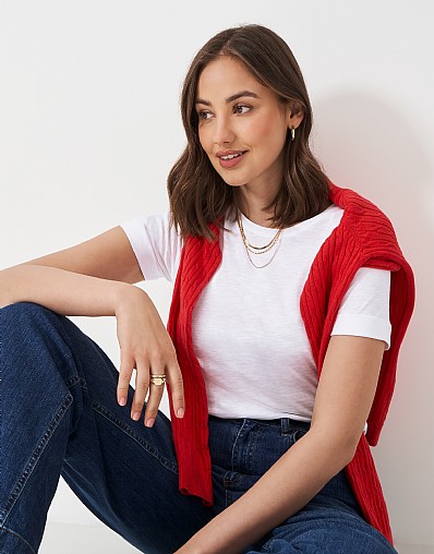 Perfect Crew Slub T-Shirt - White