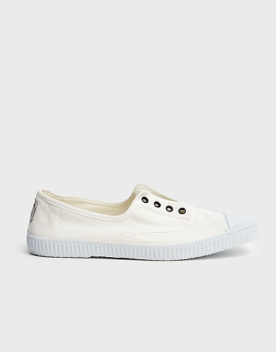 Women's Victoria Laceless Trainer from Crew Clothing Company White