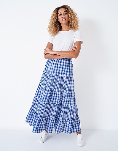 18 Outfits With Checked Maxi Skirts  Styleoholic