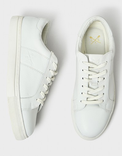 White Leather Gigi Trainer