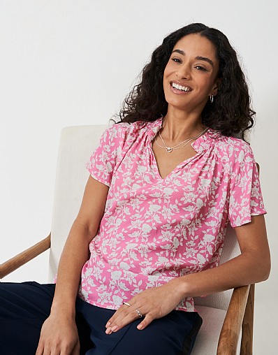 Lia Frill Neck Blouse