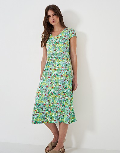 Mel Short Sleeve Printed Jersey Dress