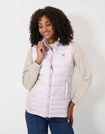 Lightweight Hooded Gilet in Classic Pink