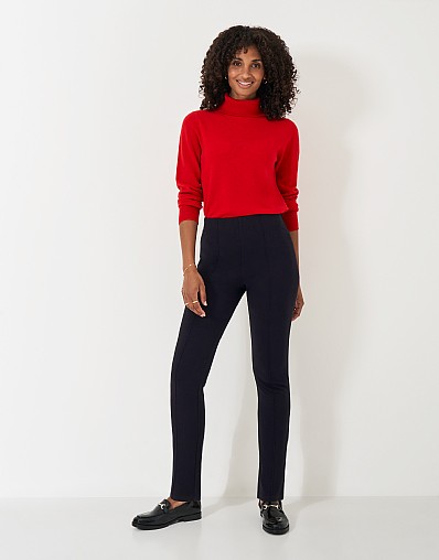 Ponte Slim Leg Trouser in Black