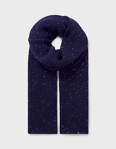 Women's Glitterball Scarf in Navy from Crew Clothing Company