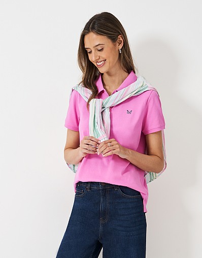 Classic Polo Shirt in Bubble Gum
