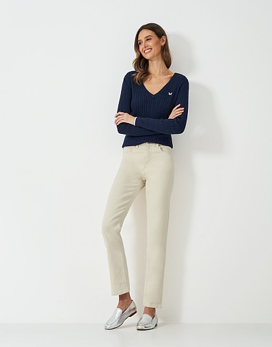 Straight Leg Jeans in Neutral