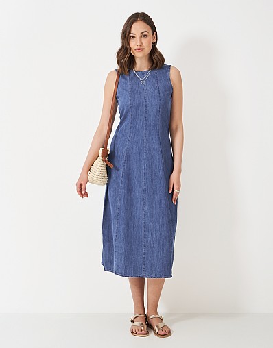 Flo Fit and Flare Dress in Blue