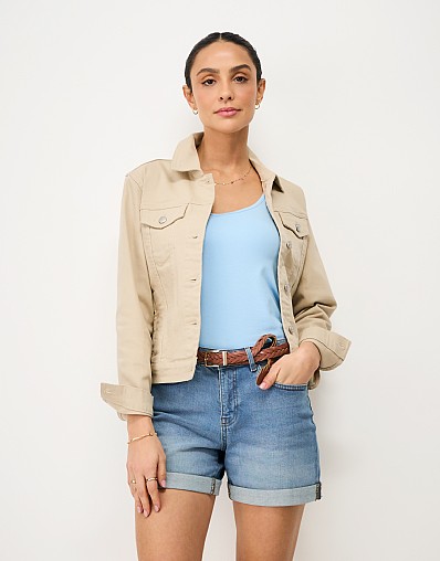 Denim Shorts in Light Wash