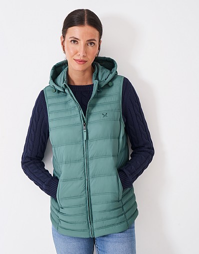 Lightweight Padded Gilet in Trellis