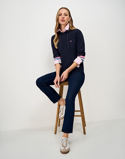 Kiefer Stripe Hoodie in Navy and Multi