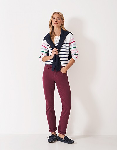 Ultimate Breton Top in White, Navy and Rainbow