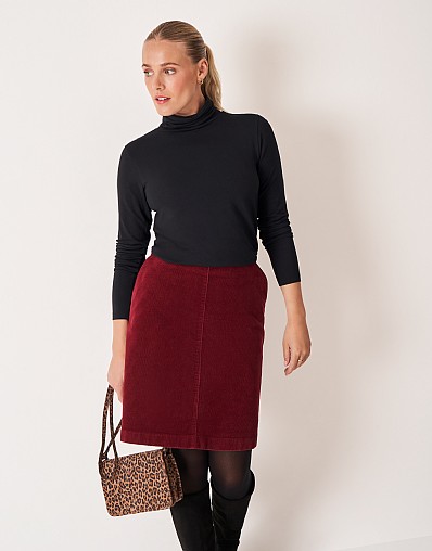 Modal Blend Second Skin Roll Neck Top In Black