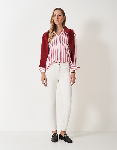 Straight Leg Jeans in White