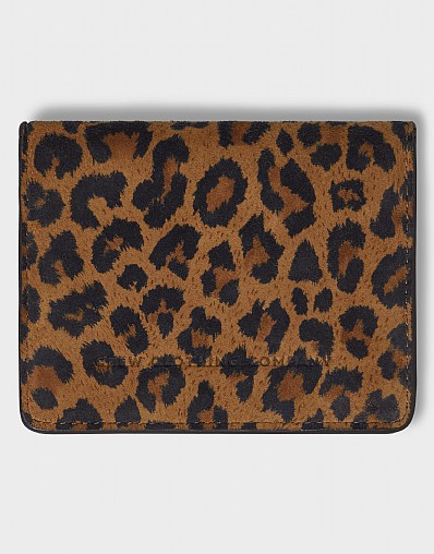 Card Holder in Leopard Print
