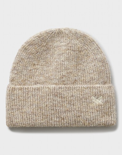 Space Dyed Knitted Hat in Oatmeal