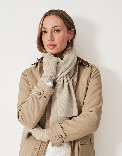 Glitterball Cable Gloves in Red