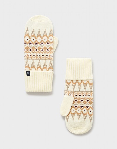 Fairisle Mittens in Grey