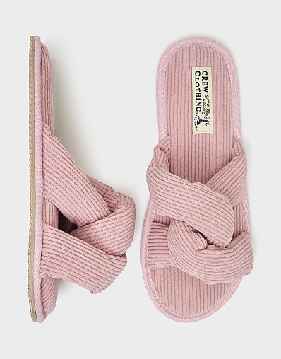 Twist Front Slipper in Pink