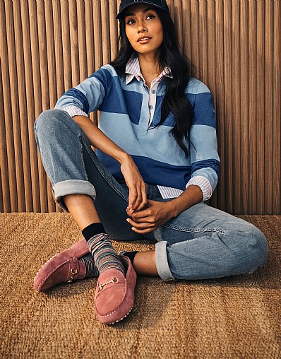 Snaffle Loafer Shoe in Pink