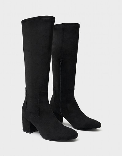 Bella Tall Heel Boot in Black