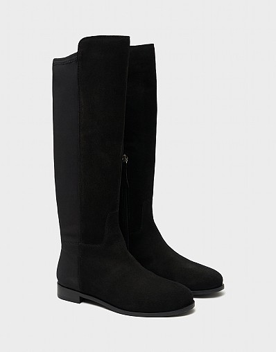 Long Stretch Boot in Black