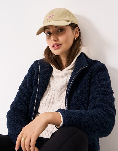 Cotton Crew Logo Cap in Cream