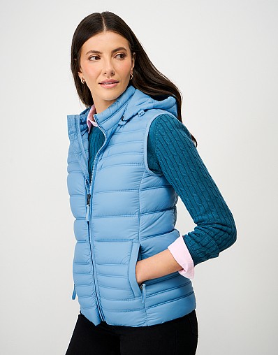 Lightweight Padded Gilet in Blue