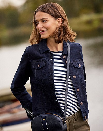 Denim Western Jacket in Dark Wash