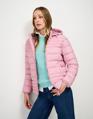 Lightweight Padded Jacket in Pink Floral