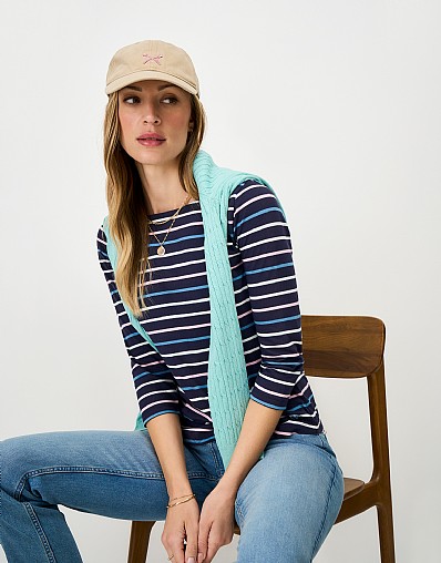 Essential Breton in Navy & Blue Stripes
