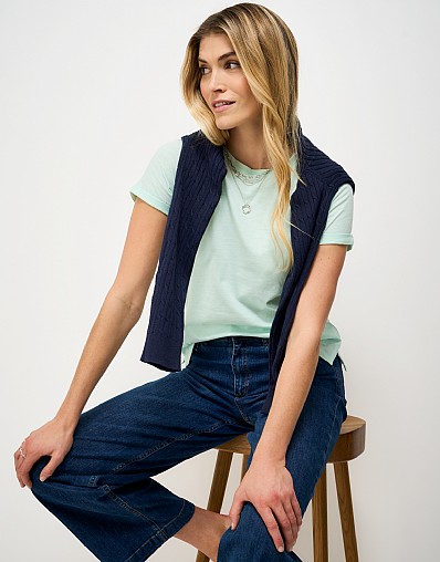 Crew Club T-Shirt in Aqua