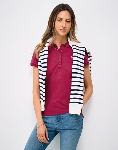 Classic Polo Shirt in Bright Pink