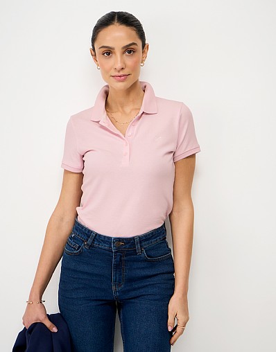 Classic Polo in Light Pink