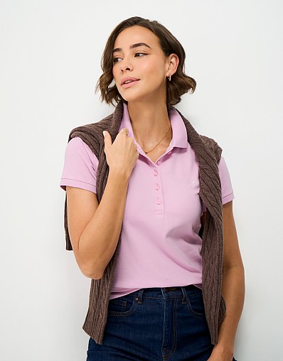 Classic Polo Shirt in Rose Lavender