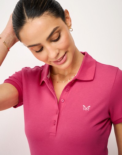 Classic Polo in Raspberry Pink