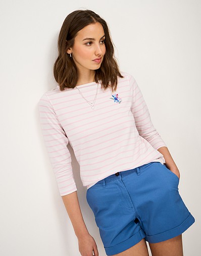 Embroidered Essential Breton in Pink