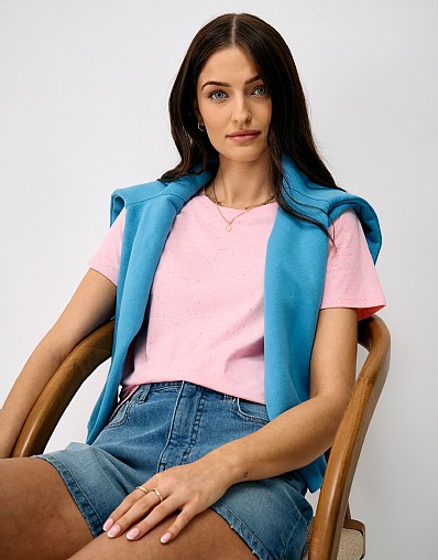 Nepp Jersey Tee in Pink
