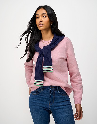 Nepp Crew Neck Sweatshirt in Pink