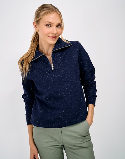 Nepp Half-Zip Sweatshirt in Navy
