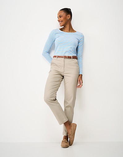 Garment Washed Chino in Stone