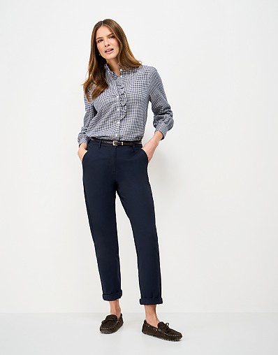 Garment Washed Chino in Navy