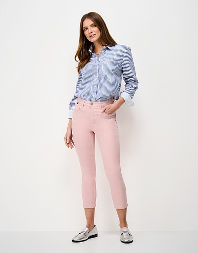Cropped Jean in Pink