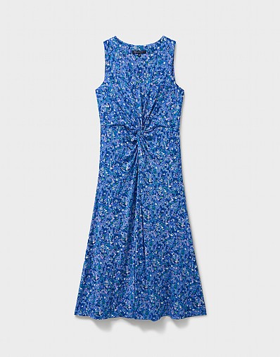 princess polly baby blue dress Vintage 80s Blue Flora Polyester Nap Dress Night Gown Small Medium Large