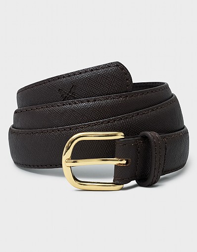 Classic Jeans Belt in Chocolate Brown