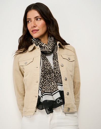Modal Scarf in Leopard Print