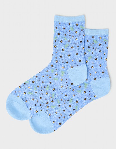 Filament Yarn Sock in Blue